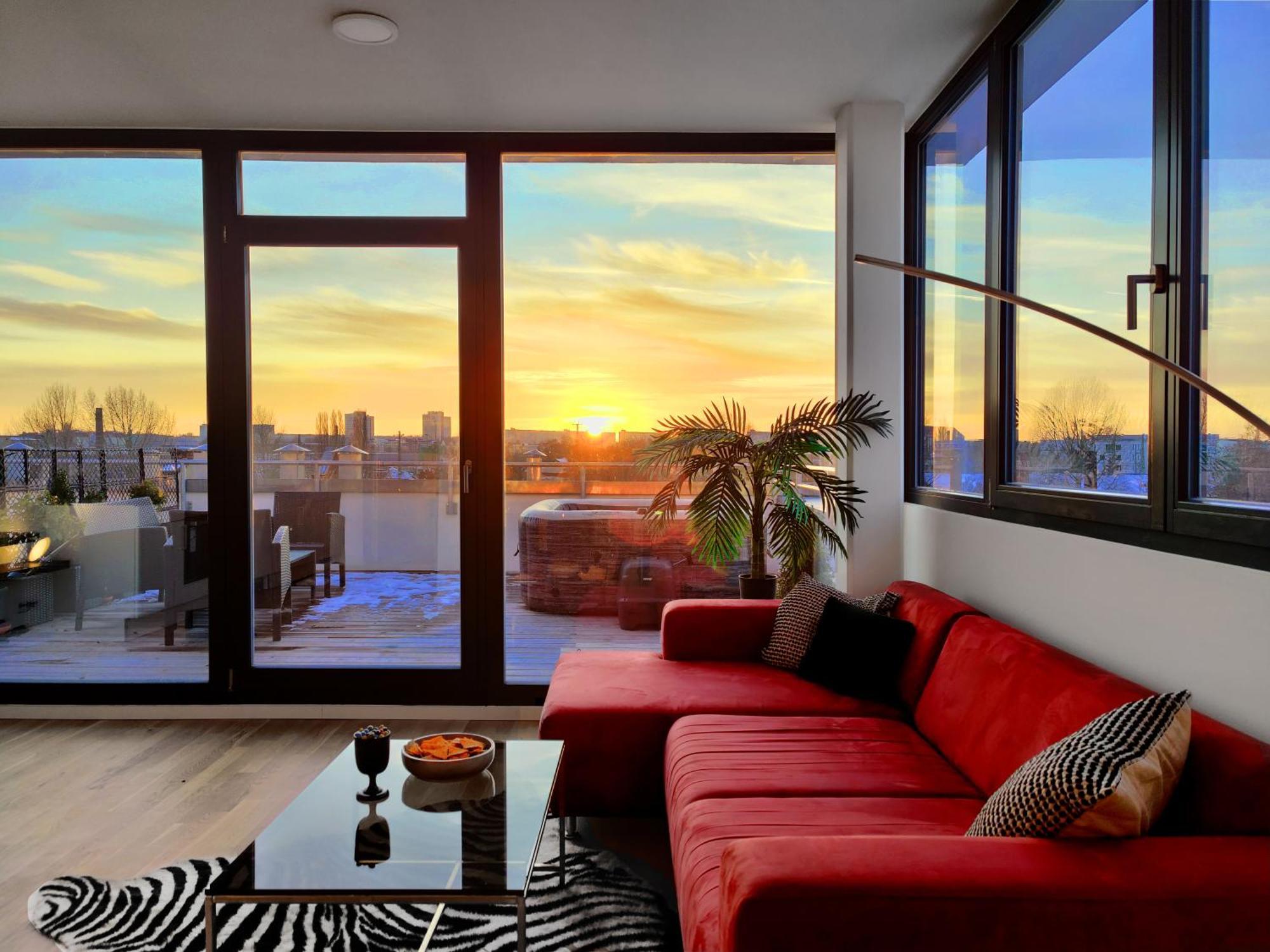 Maisonette-Penthouse Inklusive Whirlpool Ueber Den Daechern Von Magdeburk Exteriér fotografie